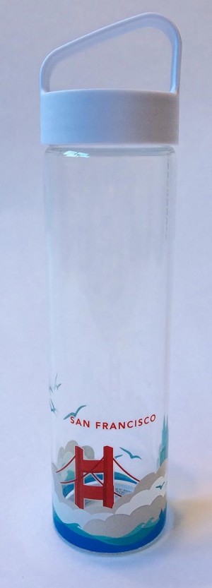Starbucks You Are Here San Francisco 18.5 Fl Oz Glass Bottle Multicolor | 651QYLWVC