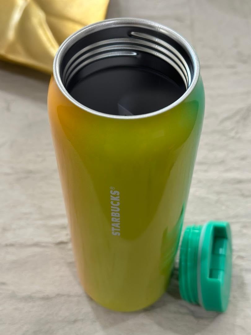 Starbucks 2022 Mint Green And Yellow Gradient Vacuum Insulated Stainless Steel Tumbler 20 Oz Mint Green Yellow Grey | 934LOUJPI