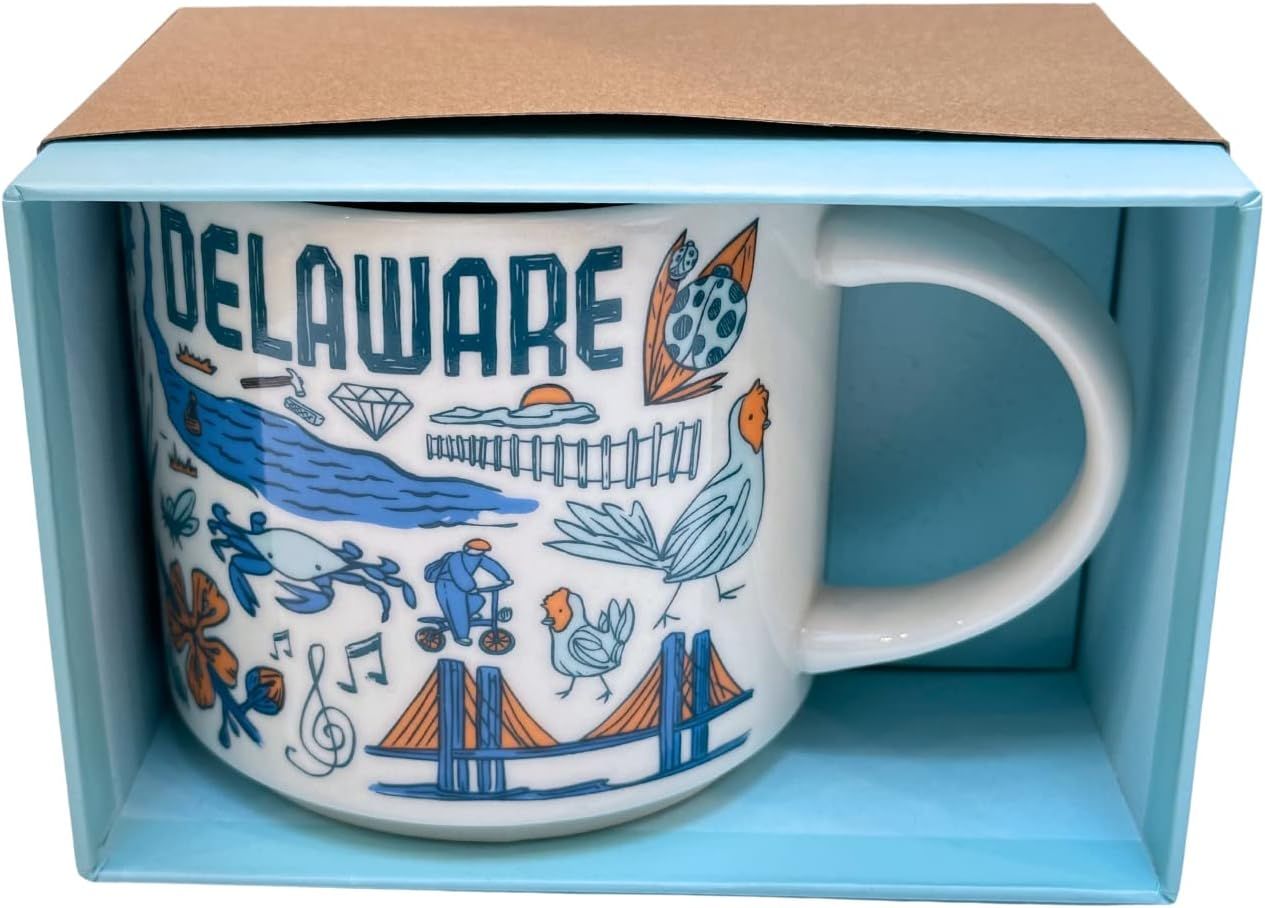 Starbucks Been There Series Delaware Ceramic Coffee Mug, 14 Oz Coffee | 805YIOMBN