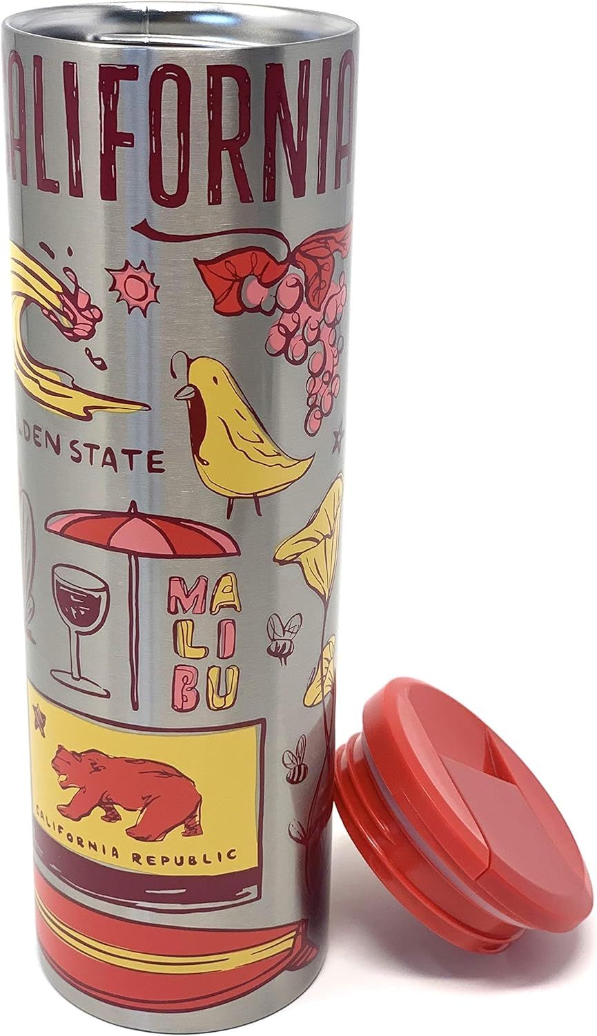 Starbucks California Vacuum Insulated Stainless Steel Traveler Tumbler, 16 Oz Red | 854AXJWEF