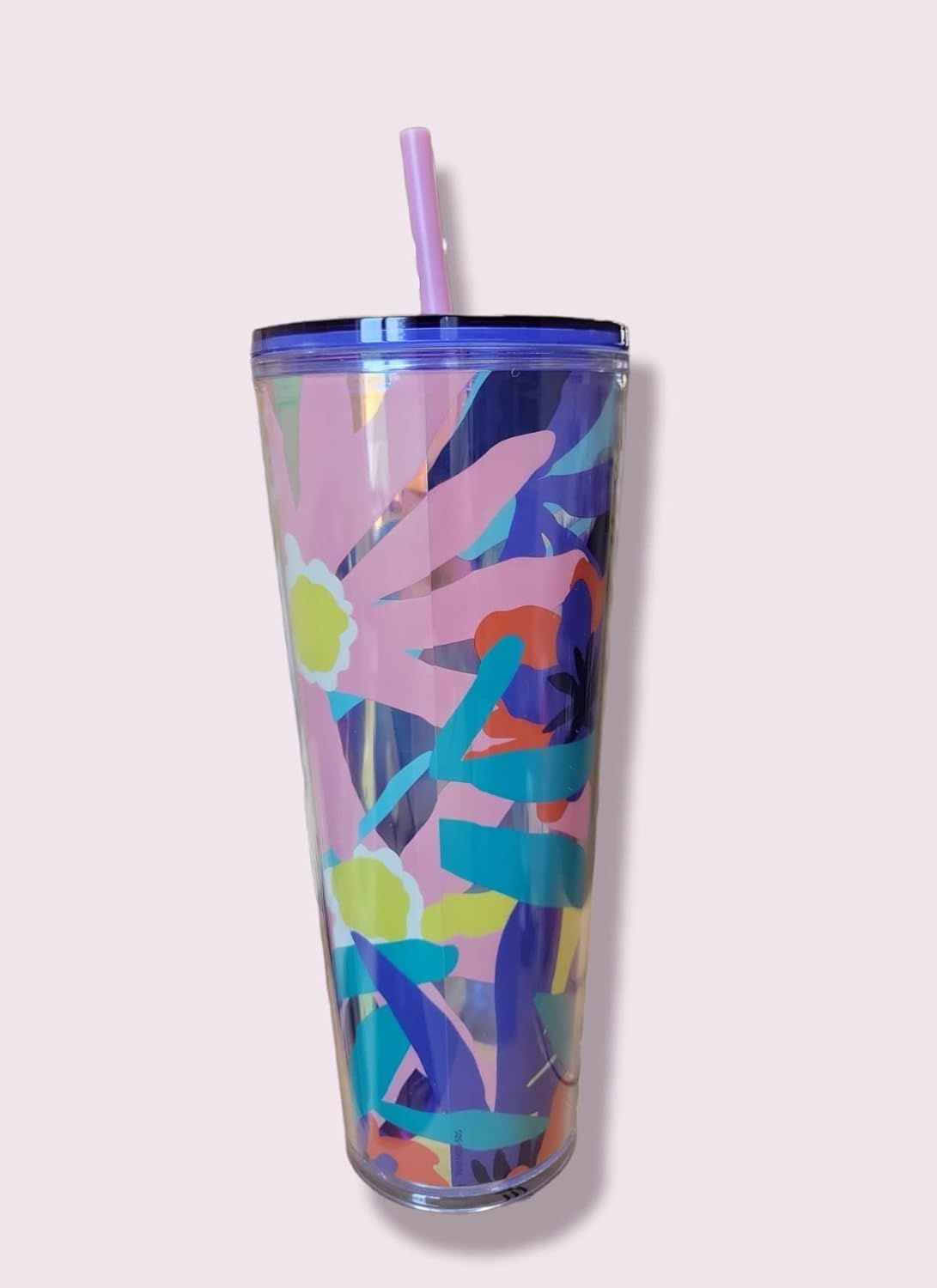 Starbucks Company Summer 2021 Collection - Cold Cup With Lid And Straw, Venti, 24oz Multicolor | 697YIEMAT