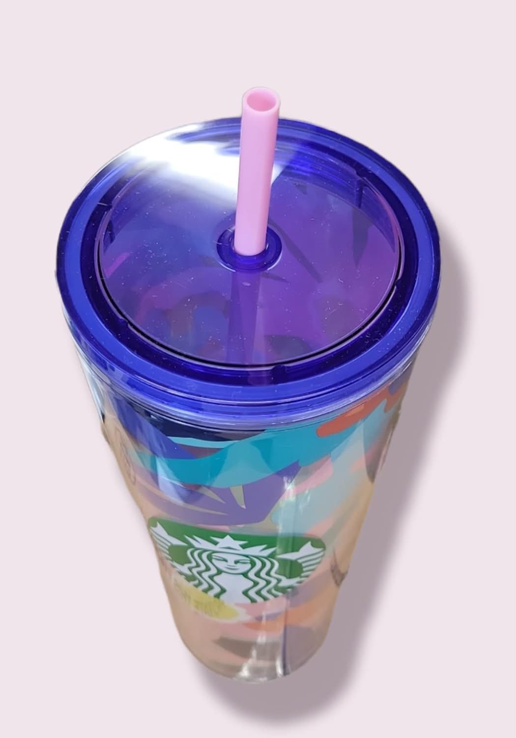 Starbucks Company Summer 2021 Collection - Cold Cup With Lid And Straw, Venti, 24oz Multicolor | 697YIEMAT
