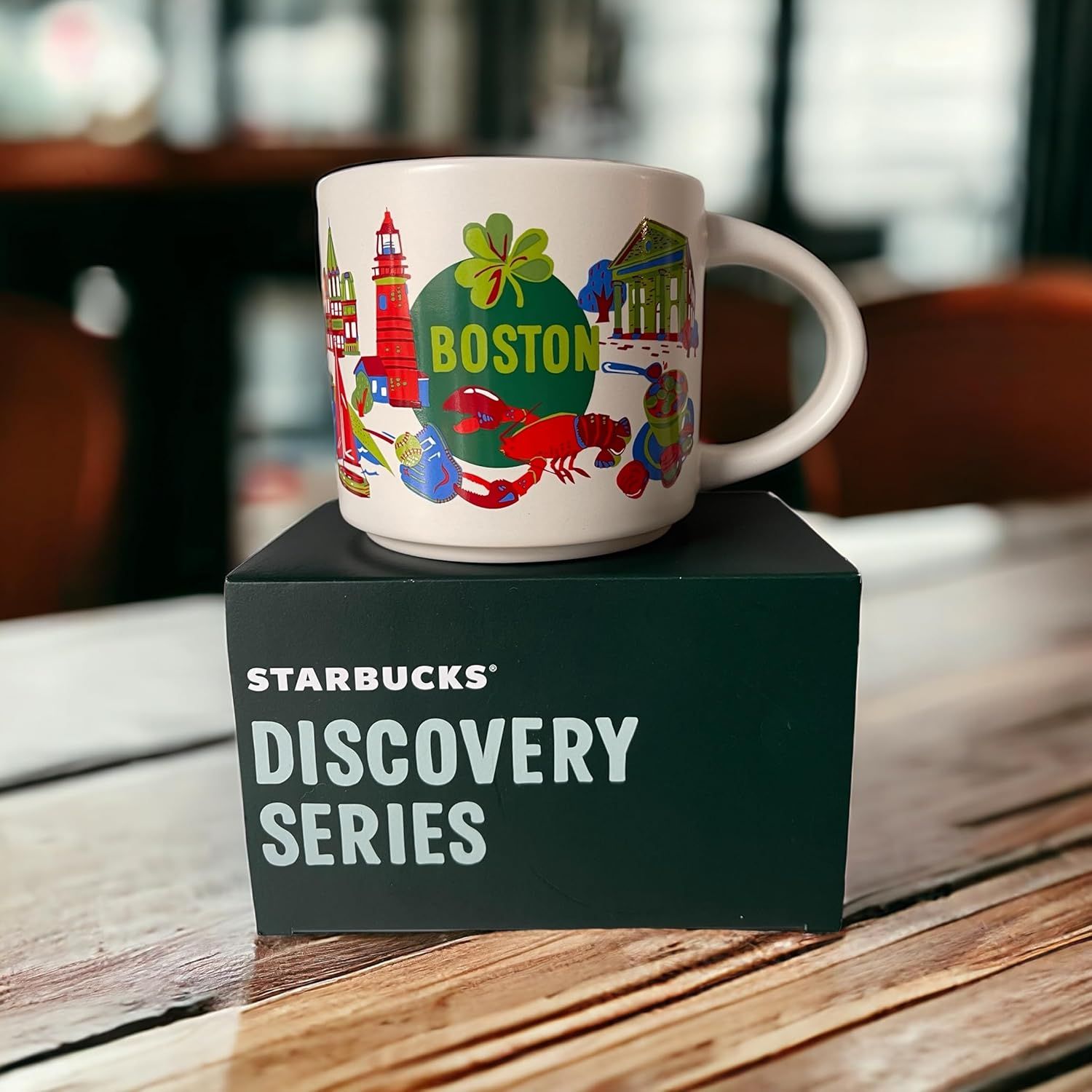 Starbucks Discovery Series Collection Boston 14 Oz Mug, Ivory White White | 396WMNBDL