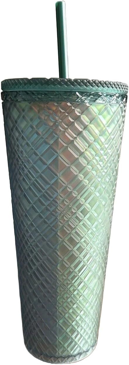 Starbucks Green Jeweled Venti Tumbler Insulated Cold Cup 24 Oz Green | 760GOBFLW