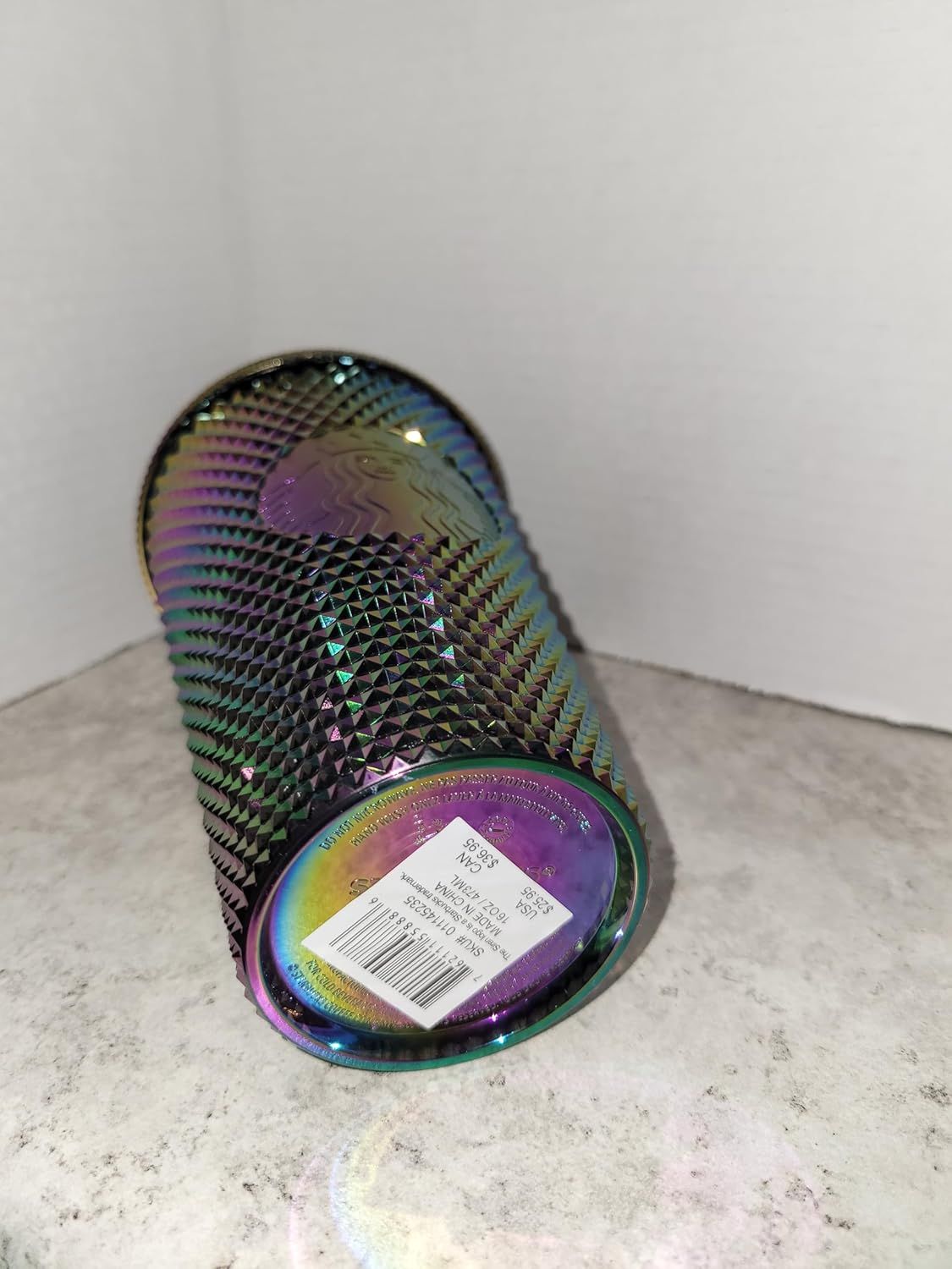 Starbucks Halloween 2023 Oil Slick Rainbow Iridescent Venti Tumbler 16oz Multicolor | 627JEFVBT