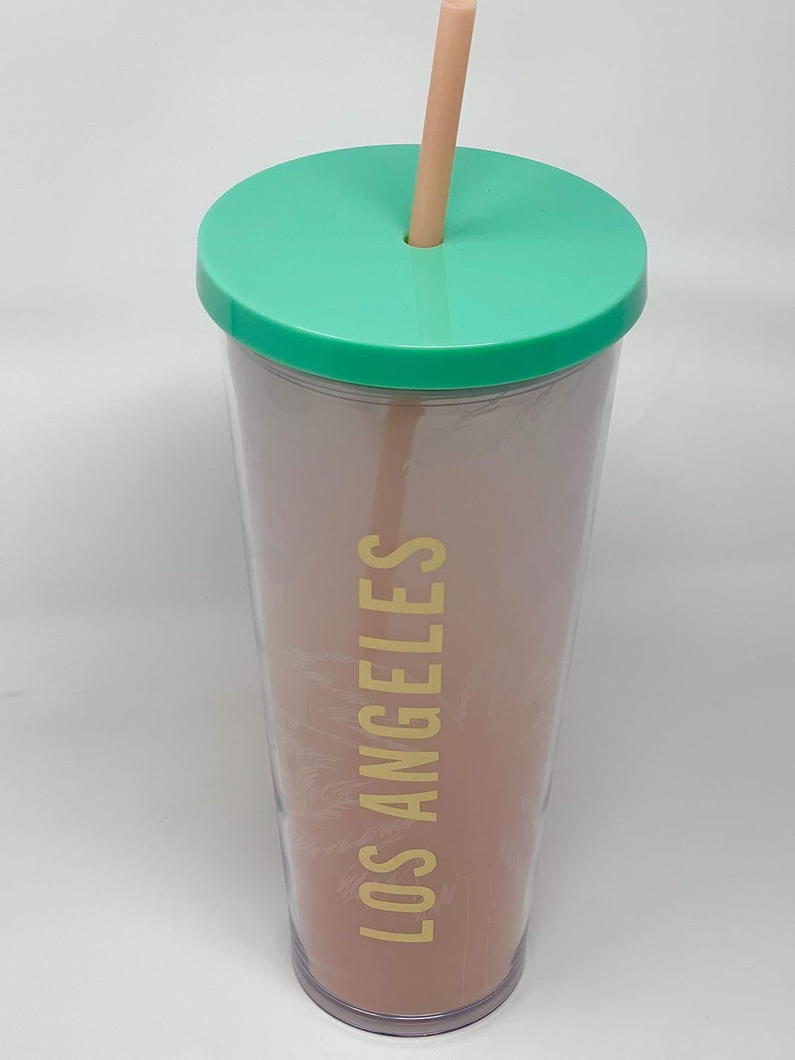 Starbucks Los Angeles 24 Oz Venti Cold Cup Traveler Tumbler Pink | 723PLSQKB