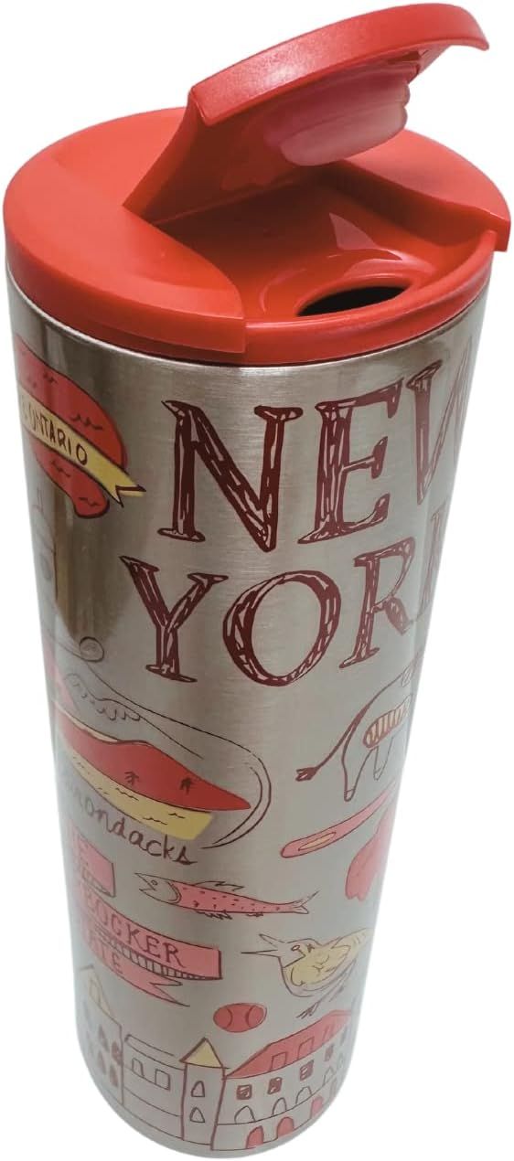 Starbucks New York State Vacuum Insulated Stainless Steel Tumbler, 16 Oz Red | 570VMZOGU