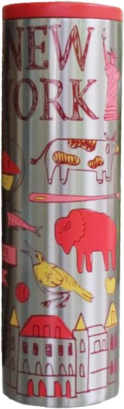 Starbucks New York State Vacuum Insulated Stainless Steel Tumbler, 16 Oz Red | 570VMZOGU