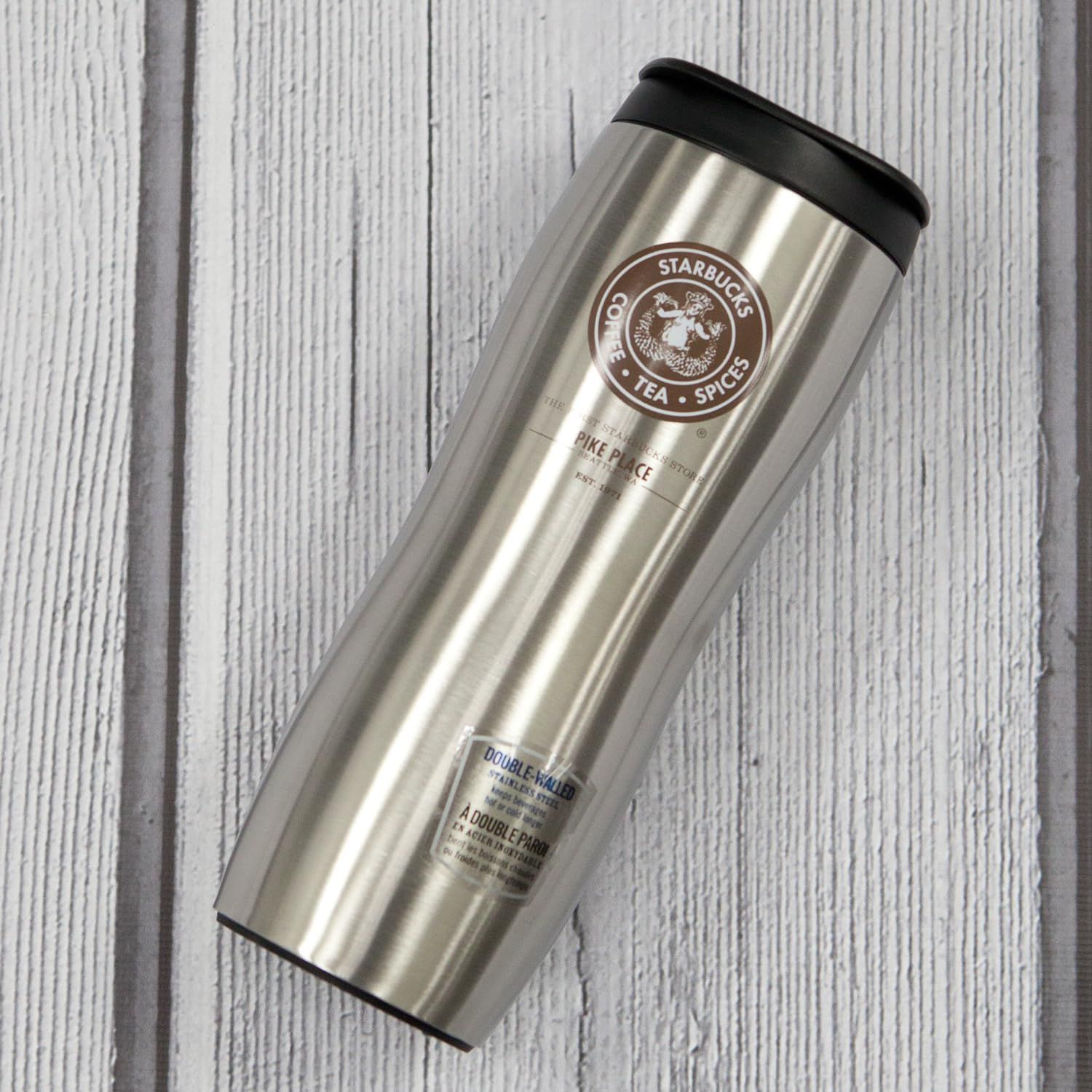 Starbucks The First Store Pike Place Concord Stainless Steel Tumber (2 Pack) Silver | 854LAEQXR