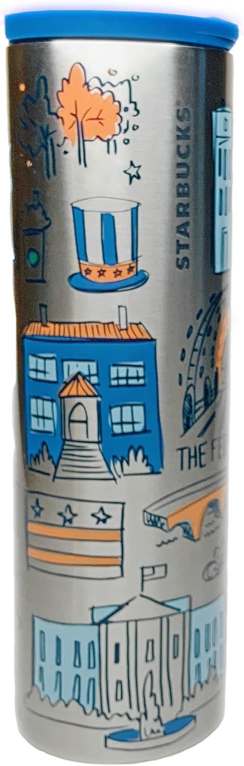 Starbucks Washington, Dc Insulated Tumbler Stainless Steel Been There Series, Across The Globe Collection, 16 Fluid Ounces Multicolor | 506XIDSQK